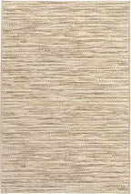 Dash & Albert Clay Natural Machine Washable Rug, 5 X 8 Feet, Natural Stripe Pattern
