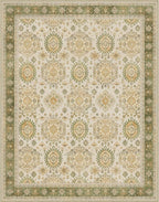 8x10 Area Rug Machine Washable Boho Rug for Living Room,Ultra-Thin Low Pile Carpet,Lightweight Indoor Printed Rug,Non Slip Floral Area Rug for Bedroom, Dining Room, Home Office,Green