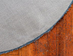 Unique Loom Davos Shag Collection Area Rug - Solid (10' Round, Marine Blue)
