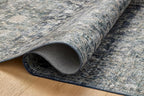 Loloi Amber Lewis Josie Collection JOS-01 Ocean/Natural 6'-0" x 9'-0", .13" Pile Height, Low Profile, Machine Washable, Area Rug