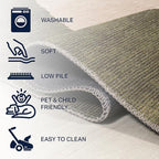 JONATHAN Y Machine Washable Green/Cream Indoor Area Rug 5X8 ft, Cirkel Minimalist Geometric Dot for Living Room, Bedroom, Kitchen, Office, Easy-Cleaning, Pet-Friendly, Non-Shedding WSH113B-5