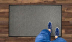 WaterHog Diamond | Commercial-Grade Entrance Mat with Rubber Border – Indoor/Outdoor, Quick Drying, Stain Resistant Door Mat (Medium Grey, 3' x 4')