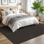 EARTHALL Washable Area Rugs 5x7 Ft Non Slip Living Room Rugs Cotton Rubber Backed Dining Room Rug Braided Bedroom Rugs Indoor Outdoor Floor Carpet for Living Room, Bedroom, Dining Room, Taupe/Coffee