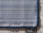 Unique Loom Solid Shag Collection Area Rug (3' 3" x 5' 3" Rectangle, Sapphire Blue/ Navy Blue)