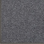 LUMI Ultra Thin Indoor Door Mat for Entrance 48"x72", Non Slip Entryway Mat, Low Profile Doormat, Unique Herringbone Design Carpet for Inside, Patio, Porch, Dark Gray