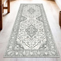 Washable Runner Rug 2x6 | Non Slip Rug Runners for Hallways, Entryways, Kitchens, Bathrooms, Bedrooms | Ultra-Soft Flannel Carpet Runners with Rubber Backing (Beige, 2x6)