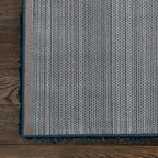 Unique Loom Solid Shag Collection Area Rug (5' 1" x 8' Rectangle, Sapphire Blue/ Navy Blue)