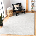 SAFAVIEH Area Rug 3x5 - Tulum Collection - Light Grey & Ivory, Moroccan Boho Tribal Design, Non-Shedding & Easy to Clean, Ideal for Entryway, Foyer, Accent Space, Bedroom (TUL272F)