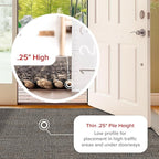 nuLOOM 2x3 Elfriede Jute & Cotton Hand Woven Area Rug, Charcoal, Solid Rustic Farmhouse Style, Weaved Design, Natural Fiber, For Bedroom, Living Room, Dining Room, Hallway, Office, Entryway