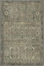2x3 Entrance Rug Machine Washable Rug Small Door Mat,Ultra-Thin Low Pile Pad,Lightweight Indoor Carpet,Non Slip Floral Area Rug for Entryway,Bedside,Kids Room,Laundry,Bathroom,Muted Green