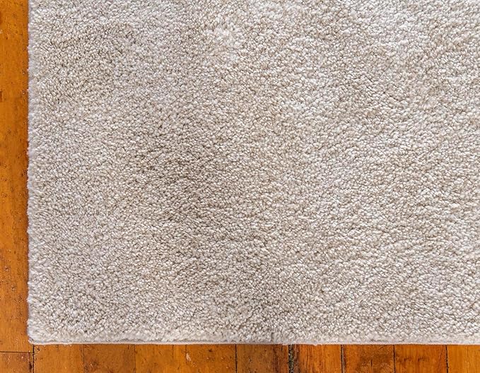 Unique Loom Solo Collection Area Rug - Calabasas (5' 3" x 7' 7" Rectangle, Ivory)