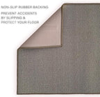 Custom Made Runner Rug Low Pile with Rubber Backing for Kitchen Foyer Hallway Entry Choose Your Length Size 31 Inch Wide Solid and Plain Beige Color (2 feet x 31 Inch)