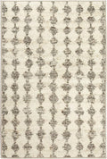 Dash & Albert Izzy Grey Machine Washable Rug, 6 X 9 Feet, Grey Graphic Pattern