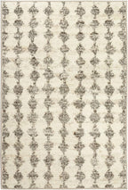 Dash & Albert Izzy Grey Machine Washable Rug, 3 X 5 Feet, Grey Graphic Pattern