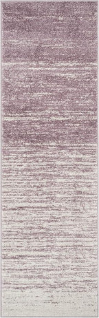 SAFAVIEH Adirondack Collection Runner Rug - 2'6" x 6', Cream & Purple, Modern Ombre Design, Non Shedding & Easy to Clean, Ideal for Hallway, Foyer, Kitchen, Entryway, Bedroom (ADR113L)