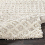Livabliss Hapsburg Moroccan Shag Area Rug, 6'7" Round, Beige
