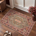 Ciicool Small Area Rug, 2x3ft Boho Rug, Ultra Soft Entry Rugs for Entryway, Non-Slip Washable Rugs Oriental Low-Pile Indoor Mat Floor Carpet for Entrance Bedroom Kitchen Bathroom Foyer Decor