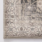 LUMI 8x12 Washable Area Rug for Living Room, Ultra Soft Traditional Rugs Non Slip with Rubber Backing, Low Profile, High Traffic, Stain Resistant Carpets, Ideal for Bedroom, Dining Room, Indoor