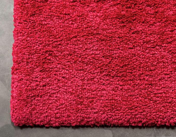 Unique Loom Solo Collection Area Rug - Calabasas (5' 3" x 7' 7" Rectangle, Red)