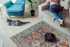 Keen Home Design 3x5 Rug - Machine Washable Entry Rug with Non-Slip Backing, Ideal for Enteryway, Kitchen, Bathroom, Laundry Room - Vintage, Easy Clean, Durable, Low Pile Rug - (3' x 5')