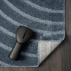LUXE WEAVERS Modern Geometric Wave Blue 2x3 Area Rug