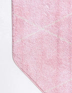 Unique Loom Trellis Frieze Collection Area Rug - Geometric (7' 10" Octagon, Light Pink/ Ivory)