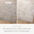 Loloi Amber Lewis Alie Collection ALE-02 Sand/Sky 7'-10'' x 10', .13'' Pile Height, Area Rug