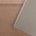 English Home Custom Size Non Slip Striped Design Light Weight Durable PVC Backing Thin Pile Runner Rug (26" x 5')