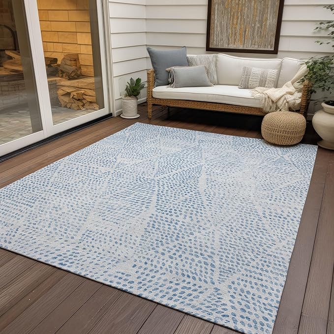 Addison Rugs Chantille ACN591 Denim 3' x 5' Indoor Outdoor Area Rug, Easy Clean, Machine Washable, Non Shedding, Bedroom, Living Room, Dining Room, Kitchen, Patio Rug