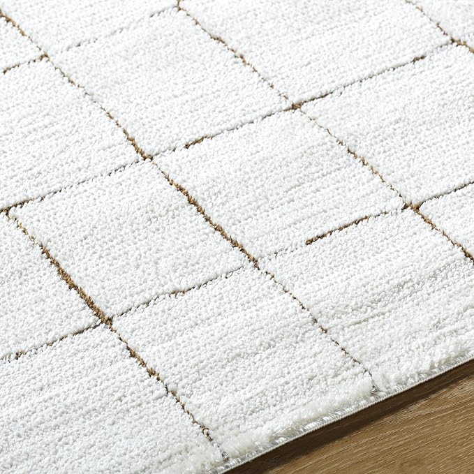 Livabliss x Our PNW Home Cascade Minimalist Area Rug, 2'7" x 7'3", Ivory