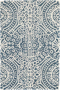 Dash and Albert Temple Wool Area Rug - 8.5 X 11.5 Ink Geometric Hand Micro Hooked Accent Rug - Durable, High Traffic Areas Hallway, Living Room, Stairs - Premium Luxury Hotel Quality Soft Breathable