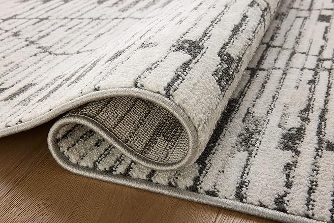 Loloi Kamala Collection KAM-02 Charcoal/Dove 9'-2" x 13' Area Rug