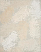 Nourison Home Suncoast Grey 9' x 12' Area Rug - Easy Clean, Non Shedding, Bed Room, Living Room, Dining Room, Kitchen (9' x 12')