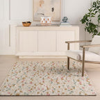 Dash & Albert Ashmore Multi Hand Micro Hooked Wool Rug, 3 X 5 Feet, Multicolored Geometric Pattern