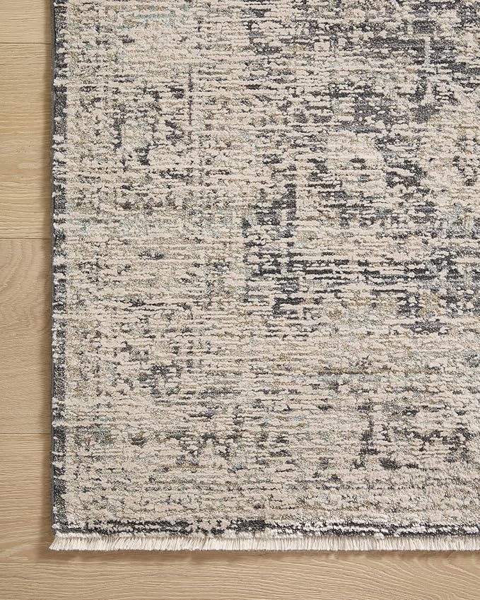 Loloi Amber Lewis Alie Collection ALE-05 Charcoal/Beige 11'-6'' x 15'-7'', .13'' Pile Height, Area Rug