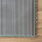 Unique Loom Solid Shag Collection Area Rug (6' 1" x 9' Rectangle, Light Slate Blue)