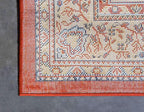 Unique Loom Reza Collection Traditional Persian Style Area Rug, 5 x 8 ft, Terracotta/Ivory