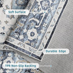 Dripex Tribal Washable Runner Rug-2x5 Non-Slip Non-Shedding Runners for Hallways Stain Resistant Kitchen Mat Laundry Entryway Carpet Runner for Doorway Entrance Bedroom Living Room Decor