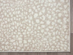 Abani Beige Cheetah Print Area Rug Rugs, Arto Collection - Contemporary Durable Accent Rug (4' x 6')