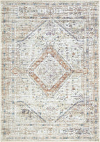 Bloom Rugs Washable Non-Slip 3' x 5' Rug - Peach/Beige Traditional Area Rug for Living Room, Bedroom, Dining Room, and Kitchen - Exact Size: 3' x 5'