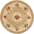 Rugs.com Chateau Collection Rug – 8' x 11' Cream Medium Rug Perfect for Kitchens, Dining Rooms