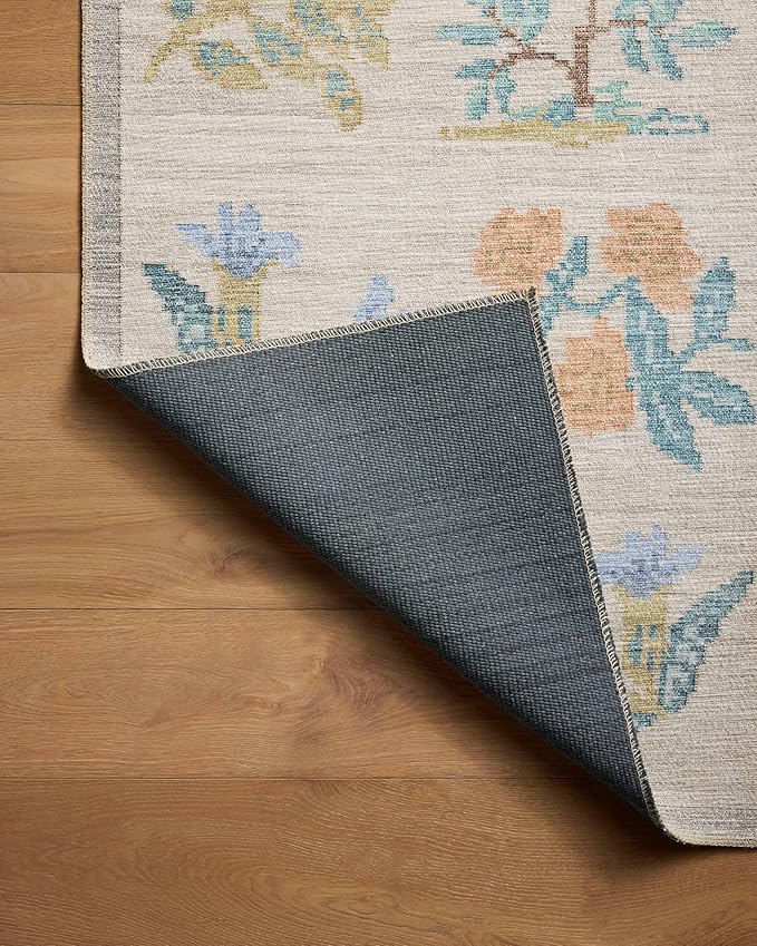 Loloi Rifle Paper Co. Rosa Collection RSA-03 Cream 5'-0" x 7'-6" Area Rug
