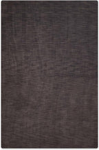 Rugsotic Carpets Hand Knotted Gabbeh Wool 5'x8' Area Rug Solid Charcoal L00111