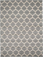 Rugs.com Lattice Collection Rug – 9' x 12' Dark Gray Medium Rug Perfect for Living Rooms, Large Dining Rooms, Open Floorplans