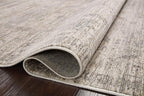 Loloi Magnolia Home by Joanna Gaines Millie Collection MIE-01 Silver/Dove 3'-6" x 5'-6", .25" Pile Height, Accent Rug
