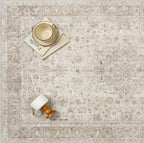Beige Area Rug 4x5 Washable Office Entryway Vintage Carpet Low Pile Non Slip Distressed Door Mat Soft Traditional Retro Oriental Small Accent Throw Rug Kitchen Bedroom Bathroom Dining Room