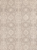 Dash & Albert Temple Taupe Hand Micro Hooked Wool Rug, 2 X 3 Feet, Tan Geometric Pattern
