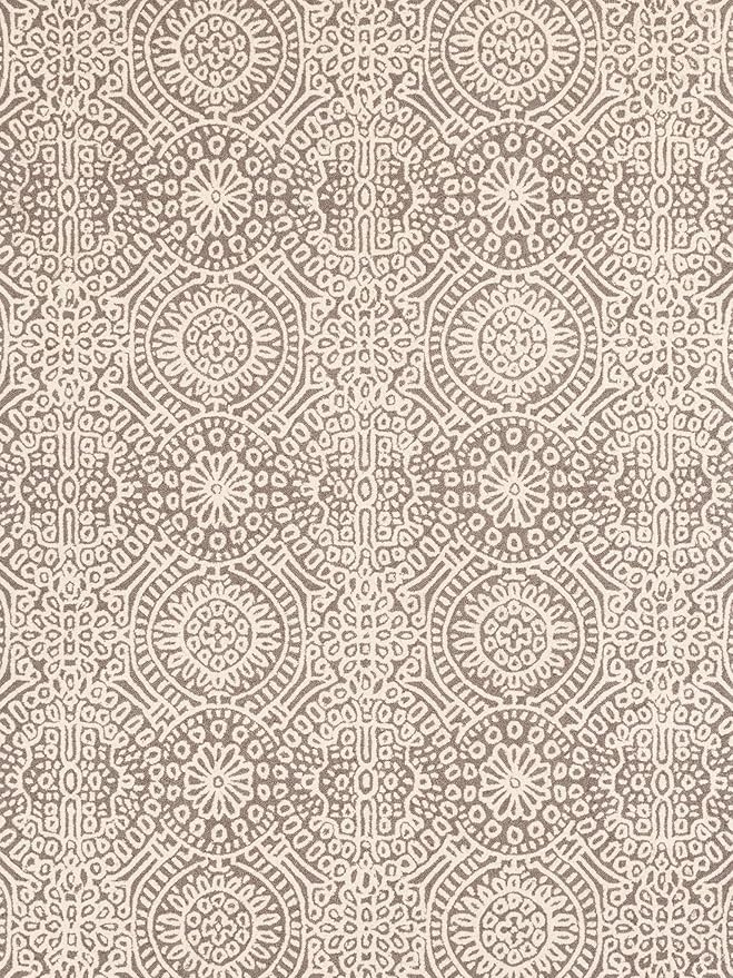 Dash & Albert Temple Taupe Hand Micro Hooked Wool Rug, 2 X 3 Feet, Tan Geometric Pattern