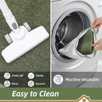 BEQHAUSE Dirt Trapper Door Mat 32" x 48", Non-Slip Washable Doormats Entrance Mat, Dirt Resistant and Absorbent Welcome Mat, Low Profile Floor Mats for Front Back Door and Entryway, Green