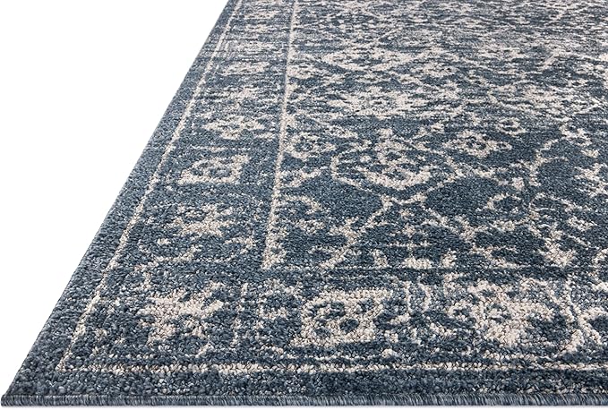 Loloi Magnolia Home by Joanna Gaines Gigi Collection GIG-02 Navy/Stone 9'-2" x 13' Area Rug
